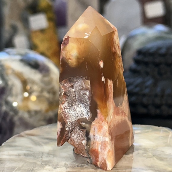 🔥SALE🔥 Flower Agate 4 Sided Crystal Point! - Picture 6 of 6
